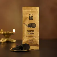 Угольные таблетки для Самбрани/Дхупа, Иша Лайф; Charcoal Tablets for Sambrani/Dhoop, Isha Life